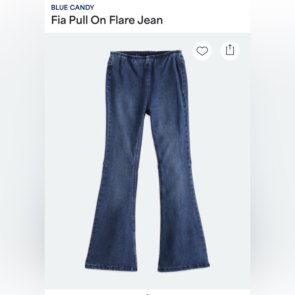 Blue Flared Denim Pants Kids size medium